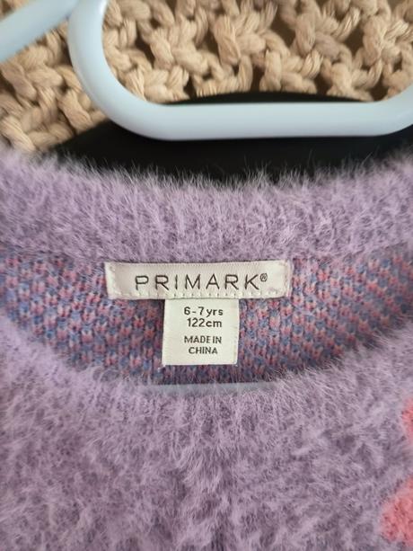 Huňaty dlhší sveter/šaty, primark,122