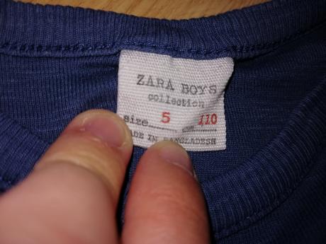 Modré tričko zara, zara,110