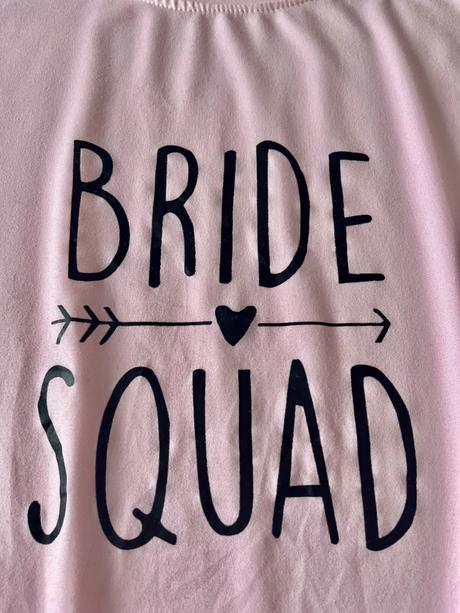 Tričko "bride squad" vel.m, m