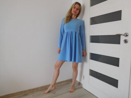 Bledo modré šatočky -38v,, 38