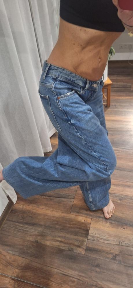 Rifle zara baggy barrel jeans 40/42, zara,40