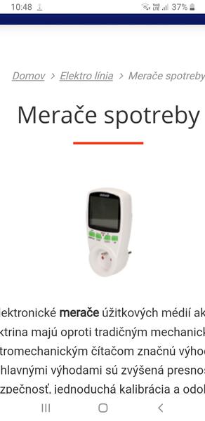 Merače spotreby - máte skúsenosti?