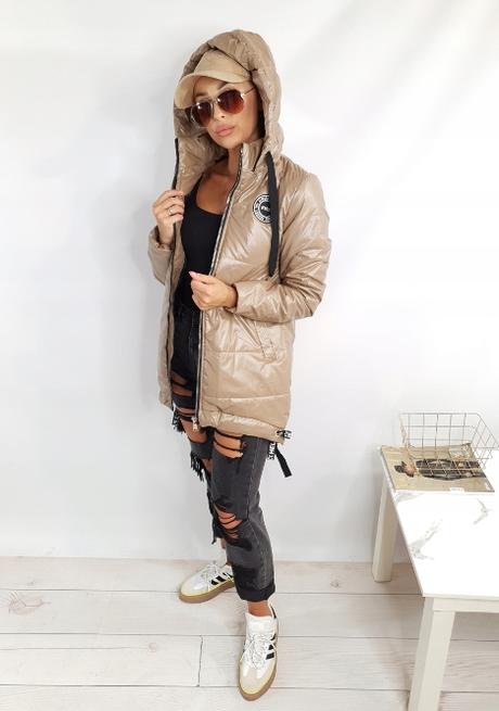 Dámska bunda ds mondy béžová, l / m / s / xl / xxl