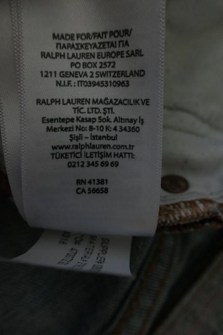 Ralph lauren tompkins skinny vel.l/ 30, ralph lauren,l