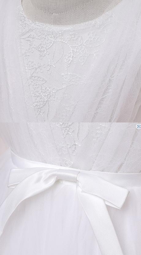 Šaty prijimanie krst svadba honosne s vleckou, 128 - 158