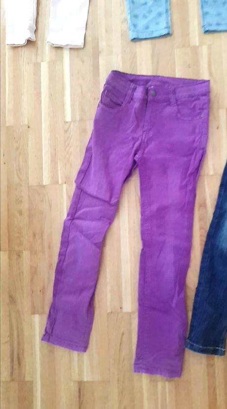 Zánovné rifle pre dievča od veľkosti 128 -140,ks2e, takko,134