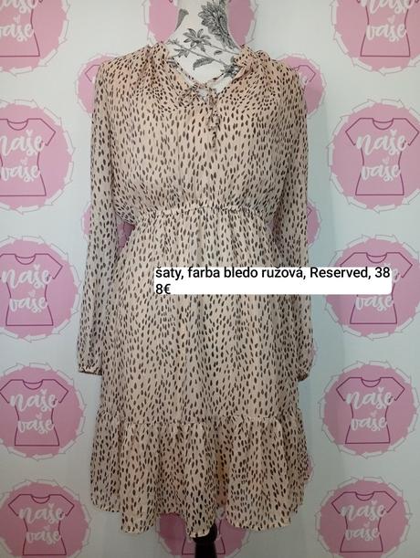 Vzorované šaty, reserved,38