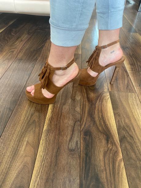 Sandále na platforme, h&m,40