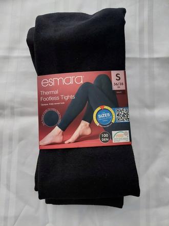 Dámske termolegíny, veľkosť s, nové, esmara,s