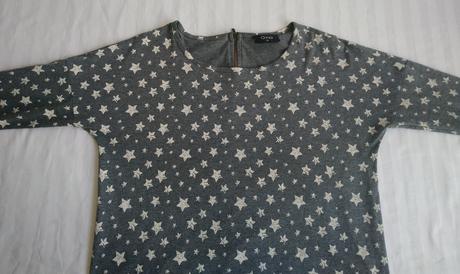 Dámsky sivý top s hviezdičkami, gina, gina,l