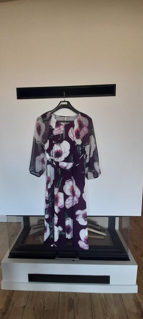 Midi šaty slivkovej farby, 40