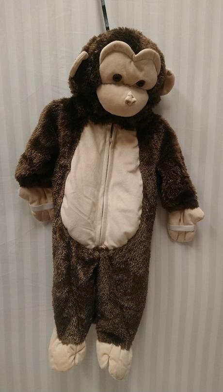 Kostým fleesový opička, authentic, 6-9m, 68-74 cm,