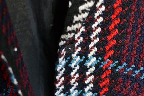 Farebný kabát m, h&m,m