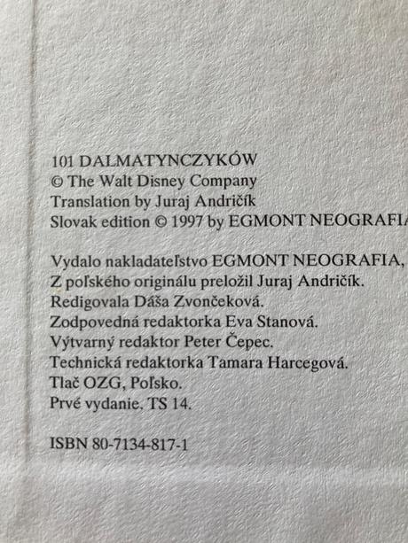101 dalmatínov walt disney (1997), 