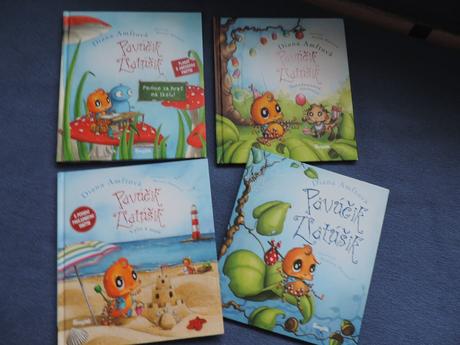 Knihy pavúčik zlatúšik, 4 ks, 