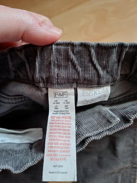 Rifle, nohavice v.86 ' 12-18mes, f&f,86