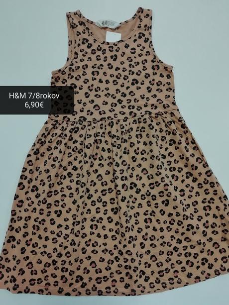 Leo tigrované bavlnené šaty, h&m,128