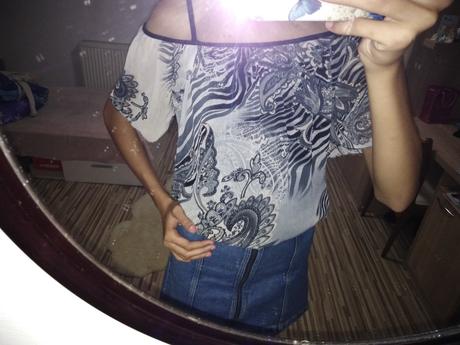 Vzorovaná letná blúzka - m/l, m