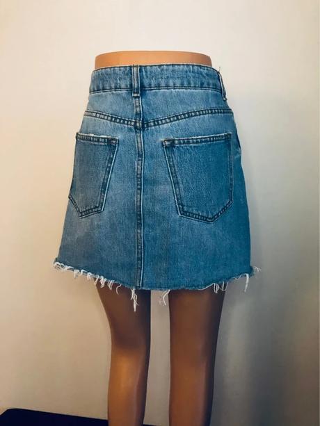 Trendy rifľová mini sukňa bershka vintage vel. xs, bershka,xs