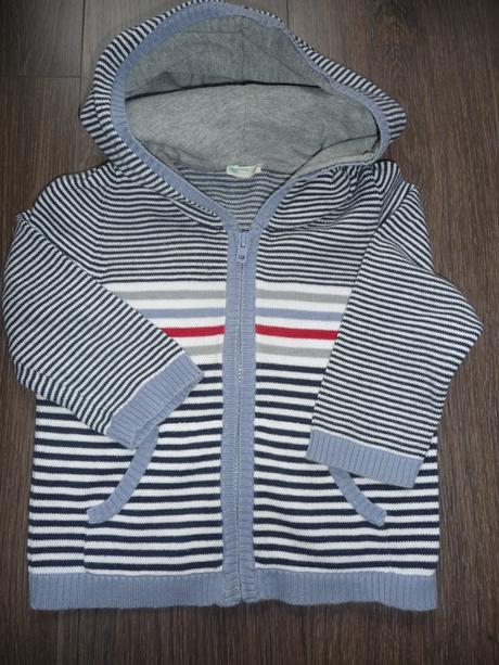 Svetrík s kapuckou 3-6mesiacov, benetton,62