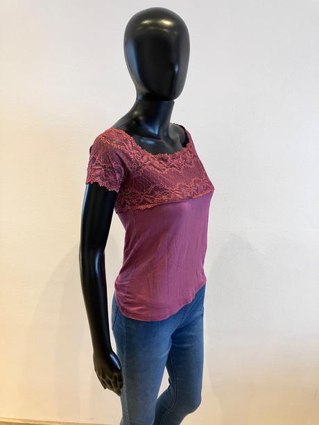 Dámske tričko s krajkou (38-40), m