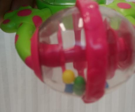 Plastové chrastítko žabka, chicco, 14 cm, 