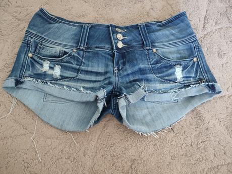 Dámske riflové kraťasy, m