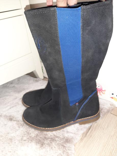 Kožené čižmy tommy hilfiger, tommy hilfiger,35