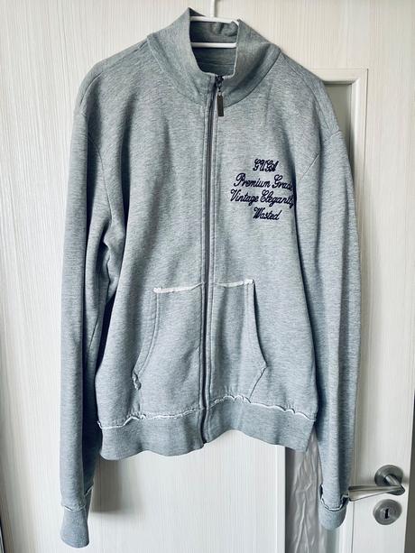Pánska sivá mikina guga jeans l, guga jeans,l