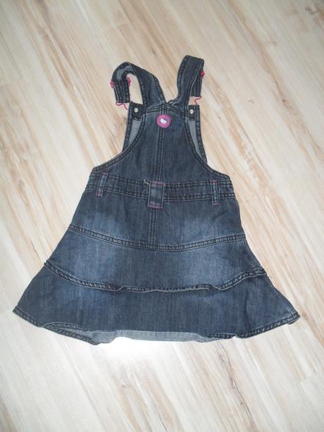 Suknička na traky a tričko s dl.rukávom-nenosené, c&a,110