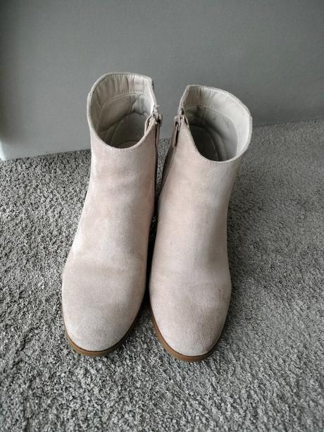 Béžové kotníčky 39, deichmann,39