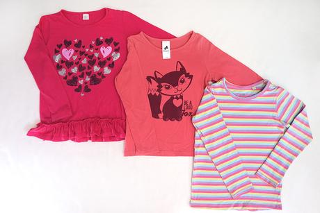 Tri tričká spolu - dlhý rukáv, 110, 110