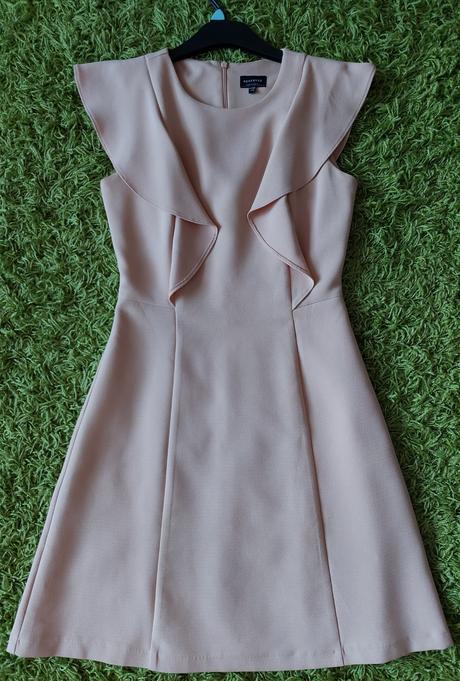 Pudrove saty s volanom, reserved, vel 34, reserved,34