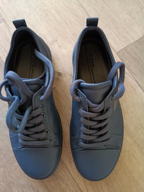 Celokožené topánky ecco gore tex, ecco,36
