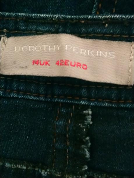 Dámske modré elastické rifle, dorothy perkins, l, dorothy perkins,l