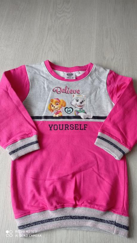 Ružová mikina paw patrol, 110
