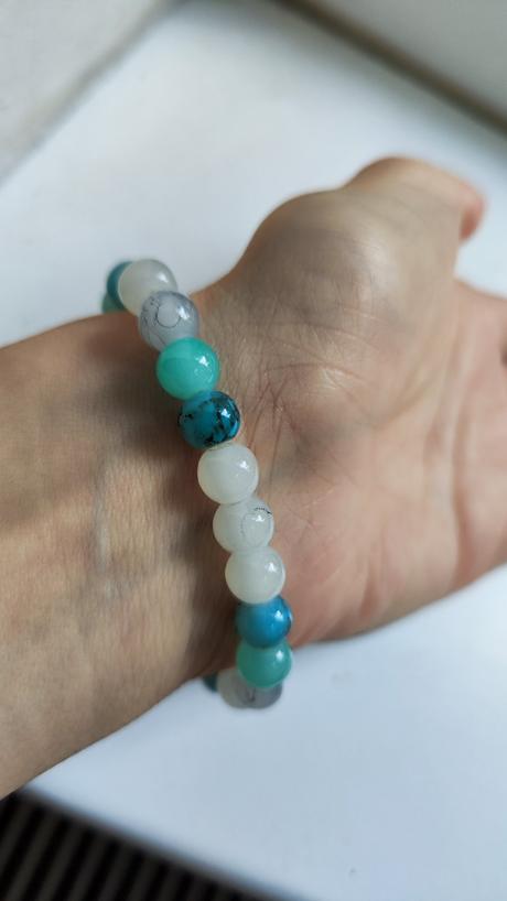 Obojstranný tyrkysový náramok,