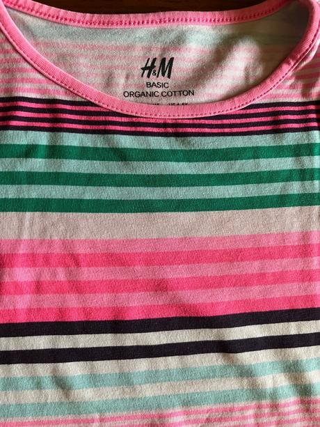 Súpravka h&m s farebnými pásikmi 110/116, 110