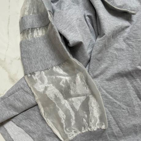 Met luxusná mikinová minišaty s ozdobnými ruká, met,s