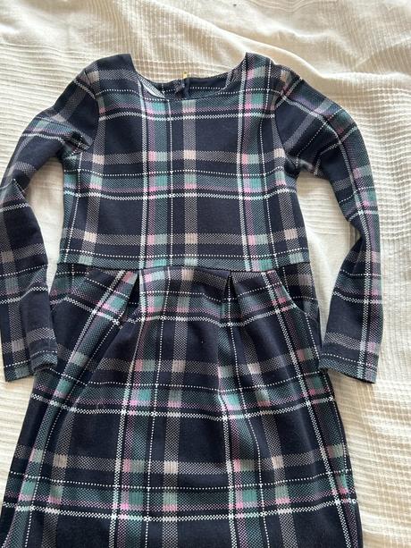 Kárované šaty, h&m,140