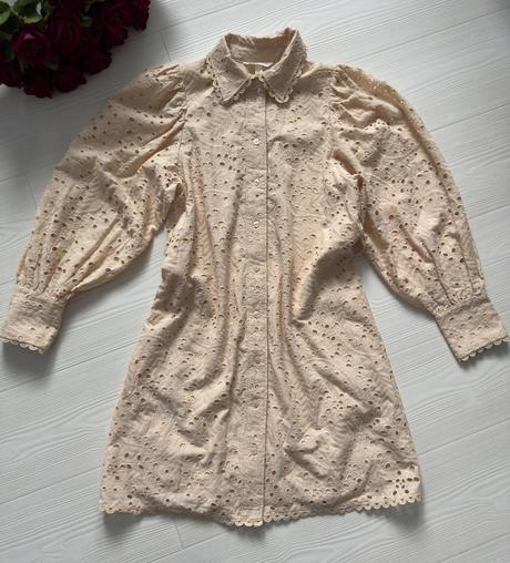 H&m - šaty s anglickou krajkou, h&m,s