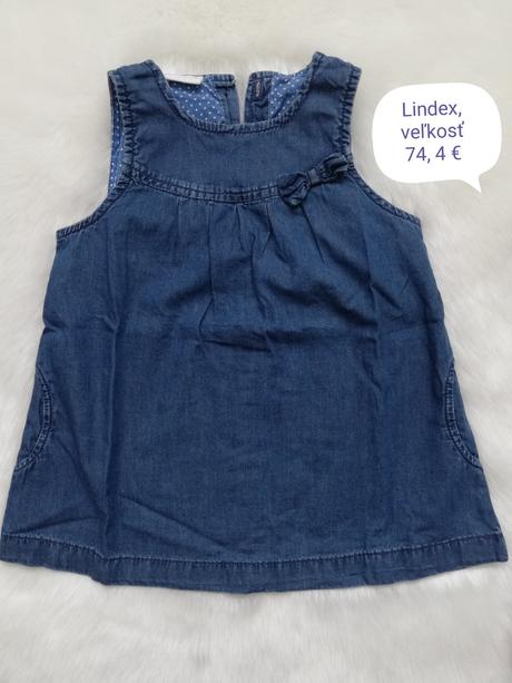 Riflové šaty, lindex,74