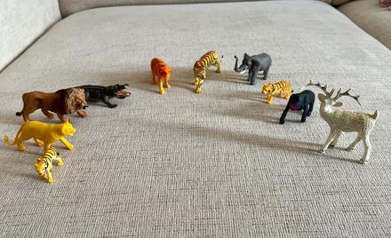 Divoke zvierata tiger lev krokodil slon opica, 