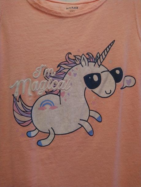 Dievčiensky ružový top s motívom, kiabi, 146-152, 152