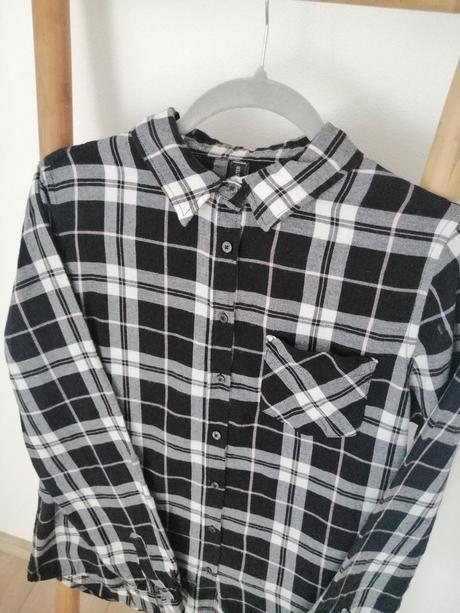 Čierna károvaná košeľa, new yorker,s