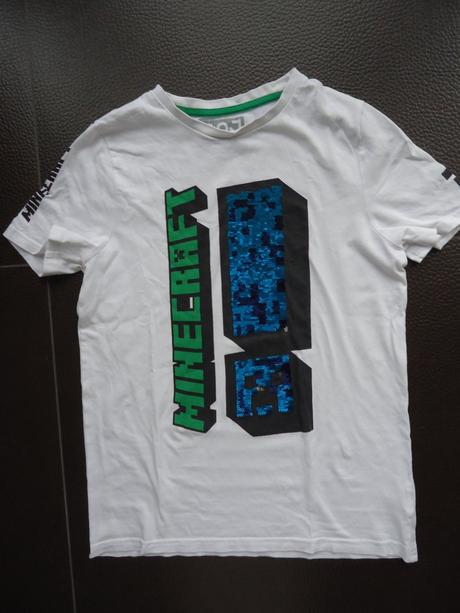 Minecraft tričko s flitrami vel.12-13r., f&f,158