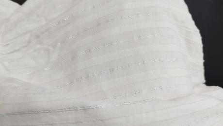 Letné šaty so strieborným lemom, orsay,36