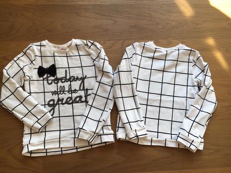 122 h&m mikina pre dvojičky dievčatá, 122