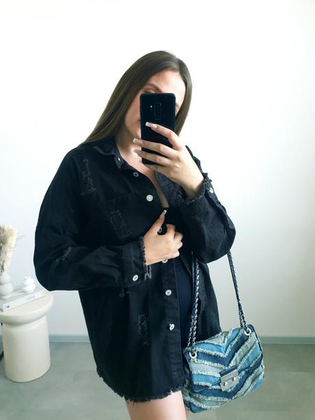 Rifľová bundička/košeľa l, l