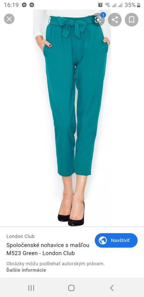 Nohavice s maslou, f&f,36